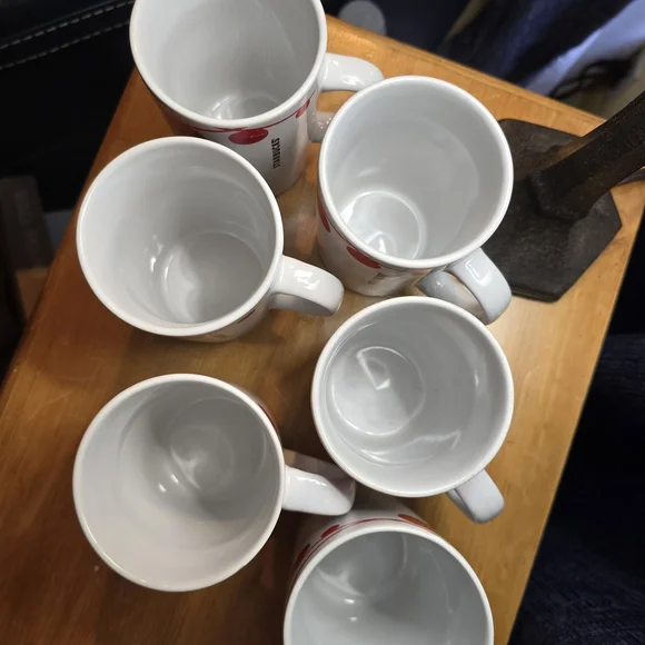 Starbucks White and Red Coffee Mug Set - Picture 2 of 5